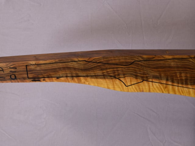 Left side of TD 011 stockwood blank