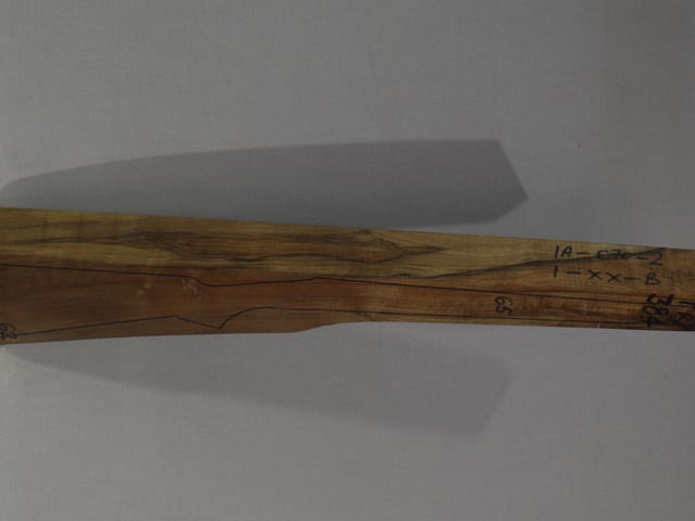 Right side of TR 384 stockwood blank
