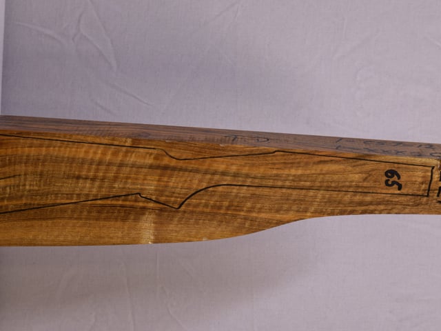 Right side of QTD 021 stockwood blank