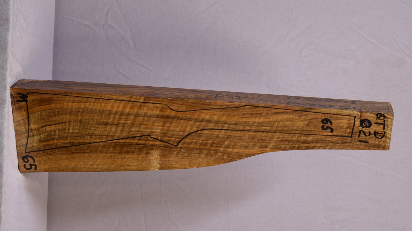 Right side of QTD 021 stockwood blank