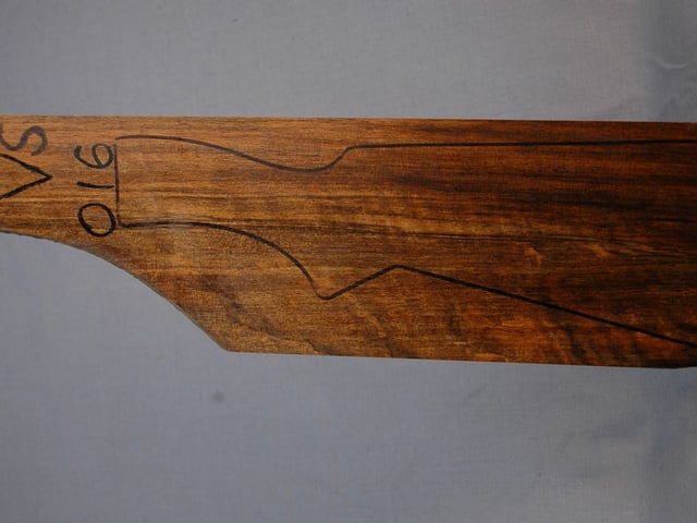 Left side of VS 016 stockwood blank