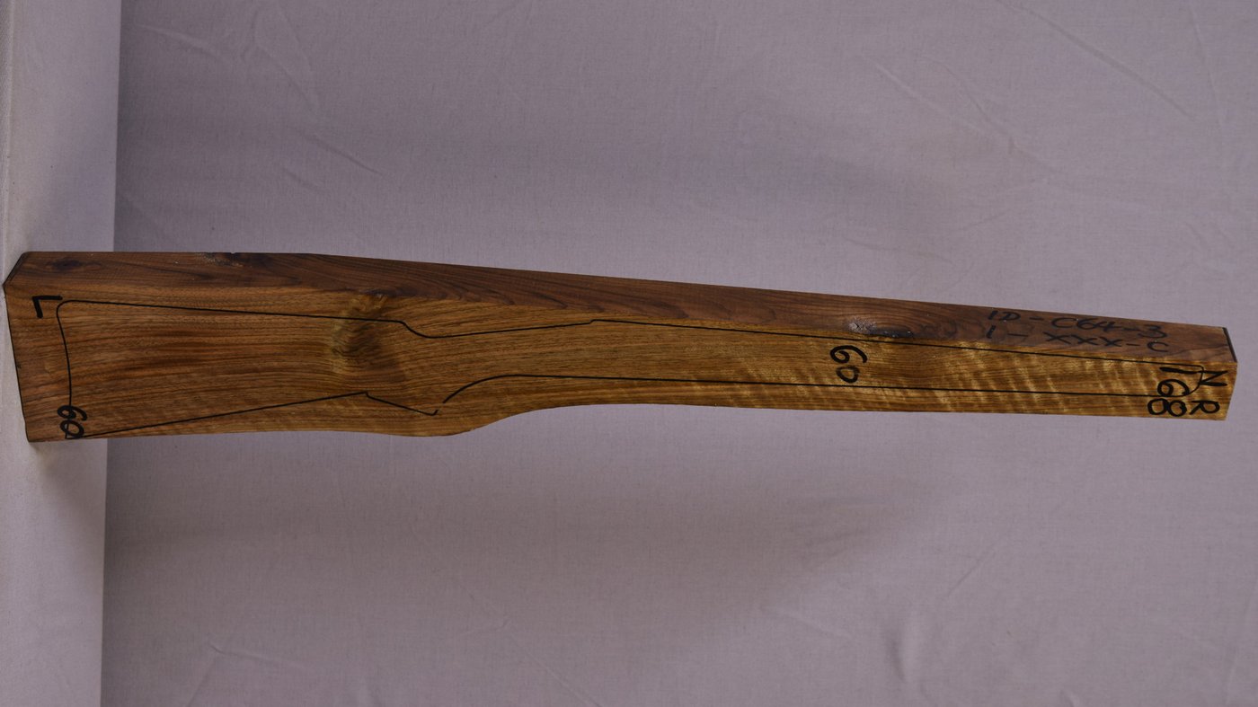 Right side of NR 168 stockwood blank