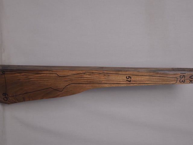 Right side of VR 153 stockwood blank