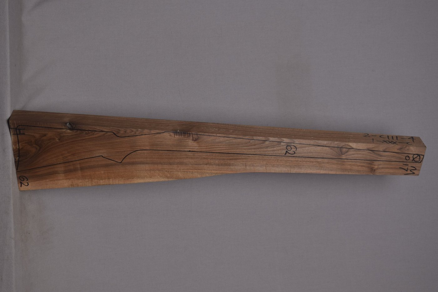 Right side of QM 017 stockwood blank