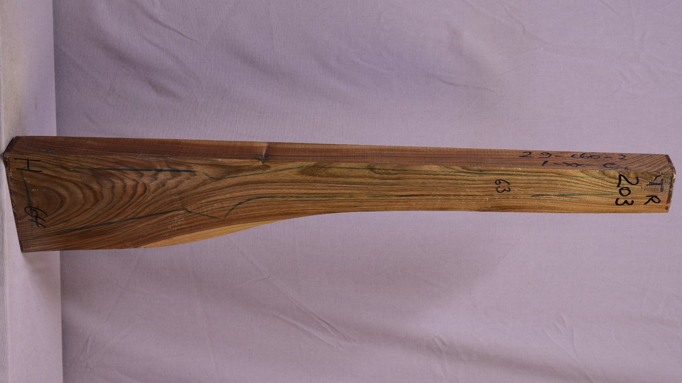 Right side of TR 203 stockwood blank
