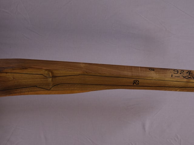 Right side of QR 203 stockwood blank