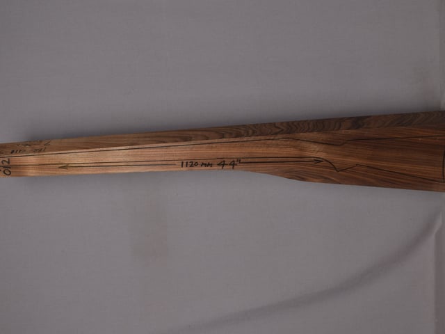 Left side of VM 012 stockwood blank