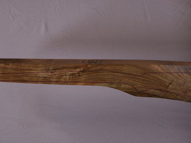 Left side of QR 237 stockwood blank
