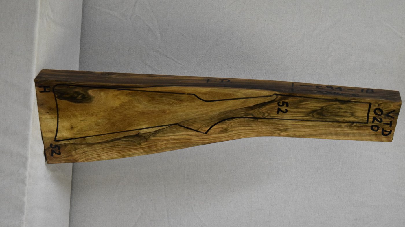 Right side of VTD 020 stockwood blank