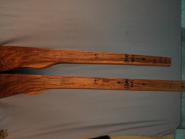 Right side of MPMR 1A & 1B stockwood blank