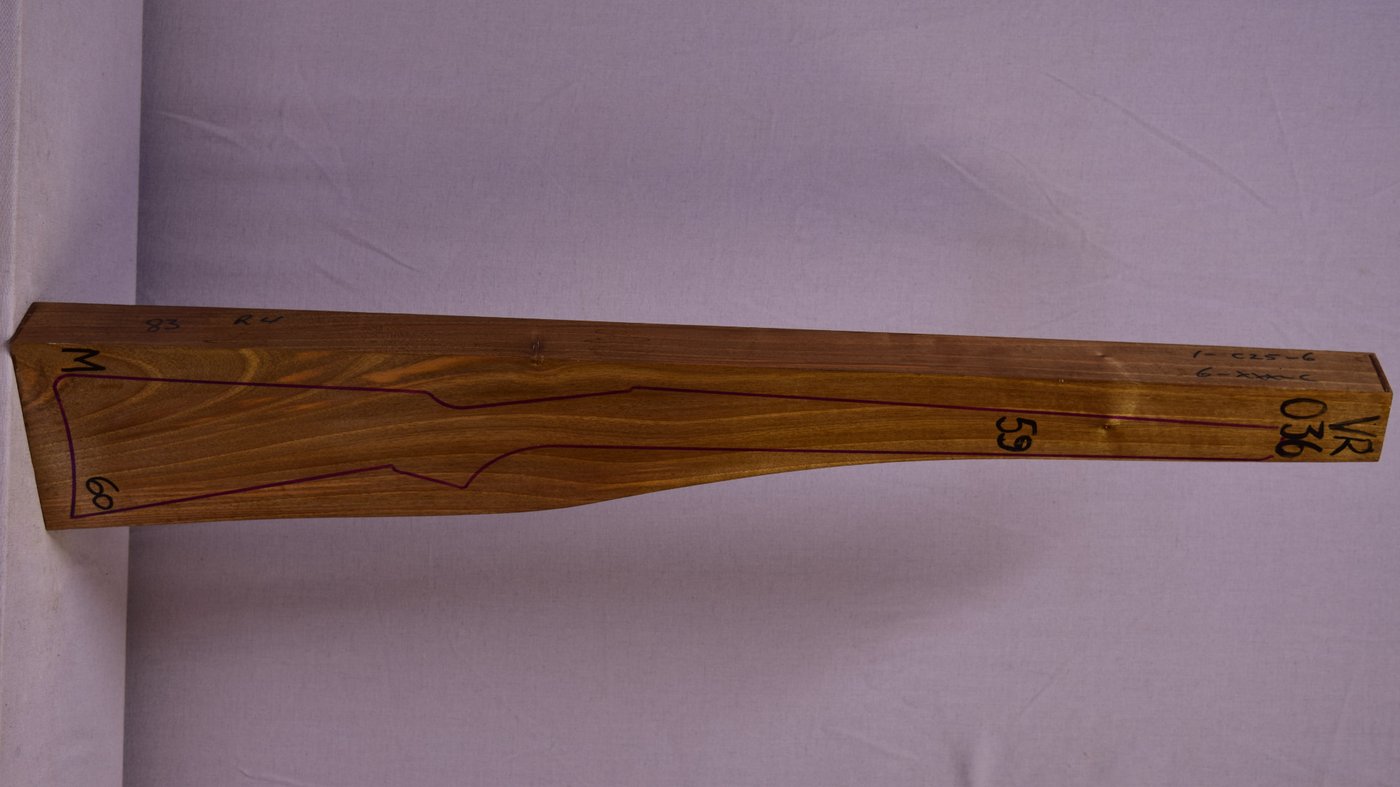 Right side of VR036 stockwood blank