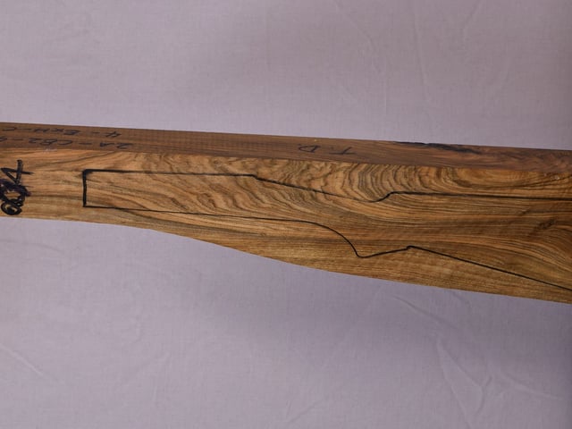 Left side of QTD 004 stockwood blank