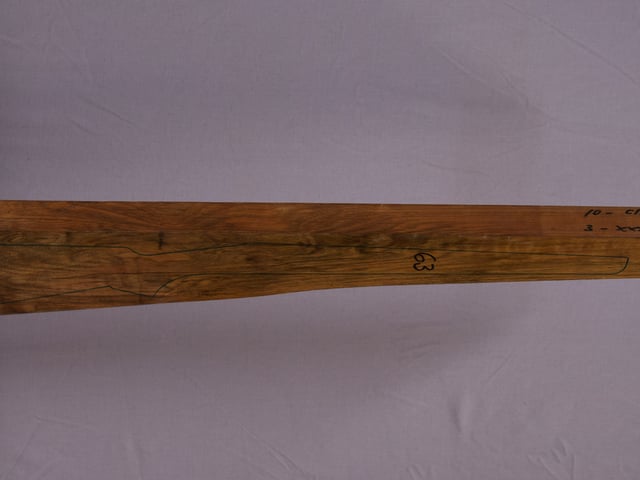 Right side of QR 109 stockwood blank