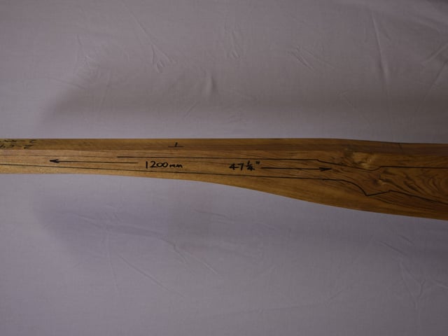 Left side of TM 010 Target stockwood blank