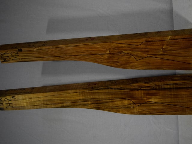 Left side of MPR 142A & 142B stockwood blank