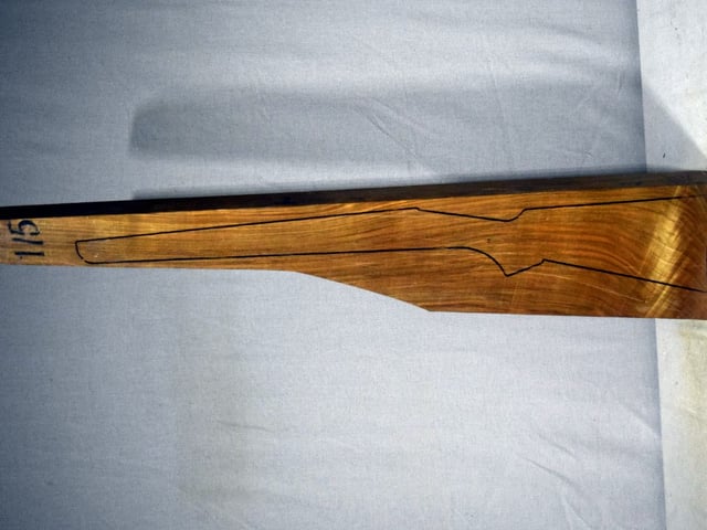 Left side of VR115 stockwood blank
