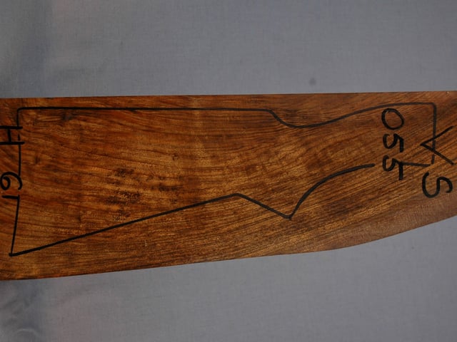 Right side of VS 055 stockwood blank