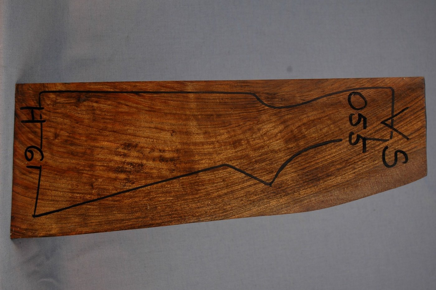 Right side of VS 055 stockwood blank