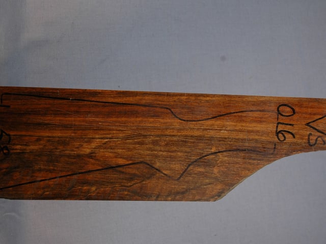 Right side of VS 016 stockwood blank