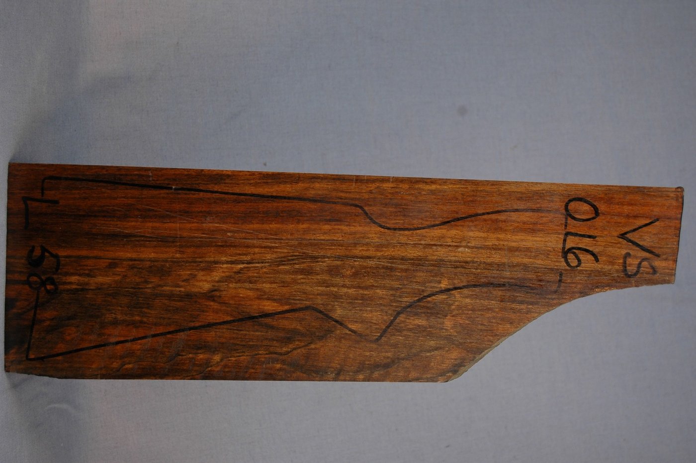 Right side of VS 016 stockwood blank