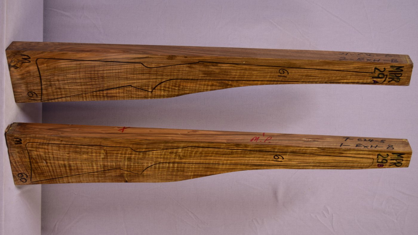 Right side of MPR 29A & 29B stockwood blank