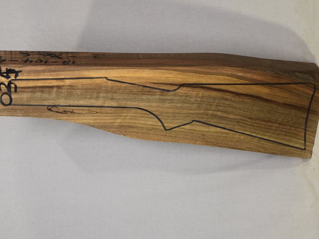 Left side of TTD 035 stockwood blank