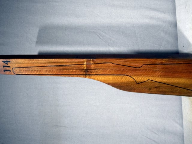 Left side of VR114 stockwood blank