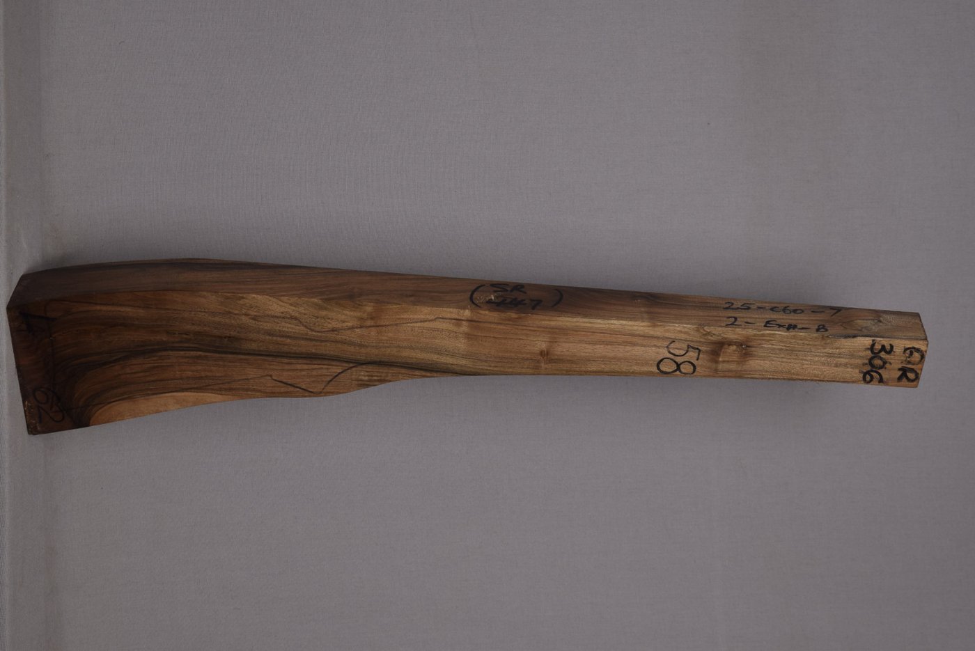 Right side of QR 306 stockwood blank