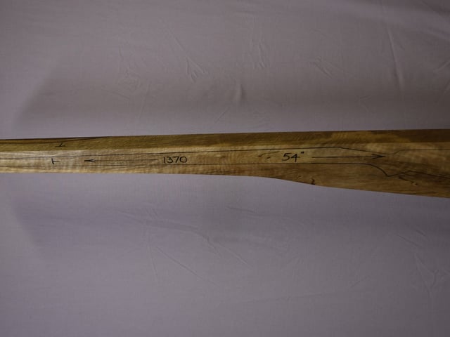 Left side of TM 018 Target stockwood blank