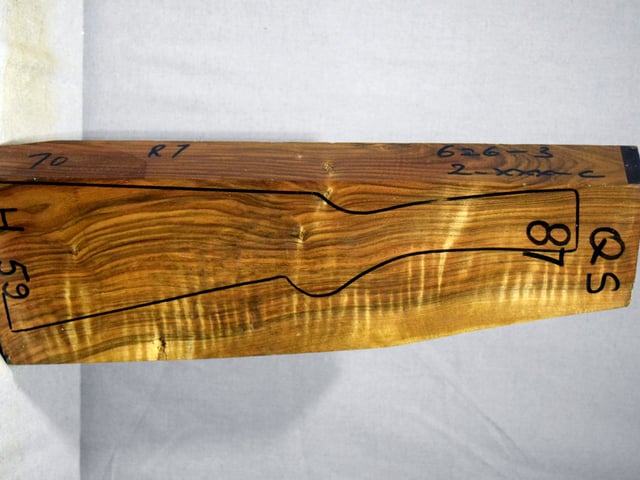 Right side of QS 087 stockwood blank