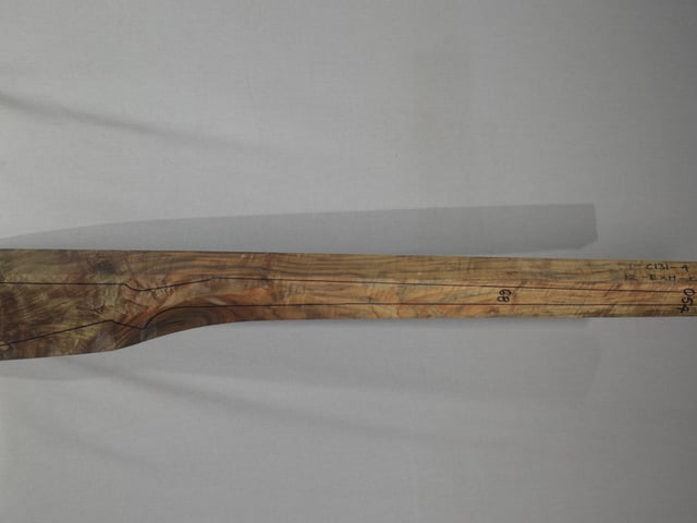 Right side of EXHM 054 stockwood blank