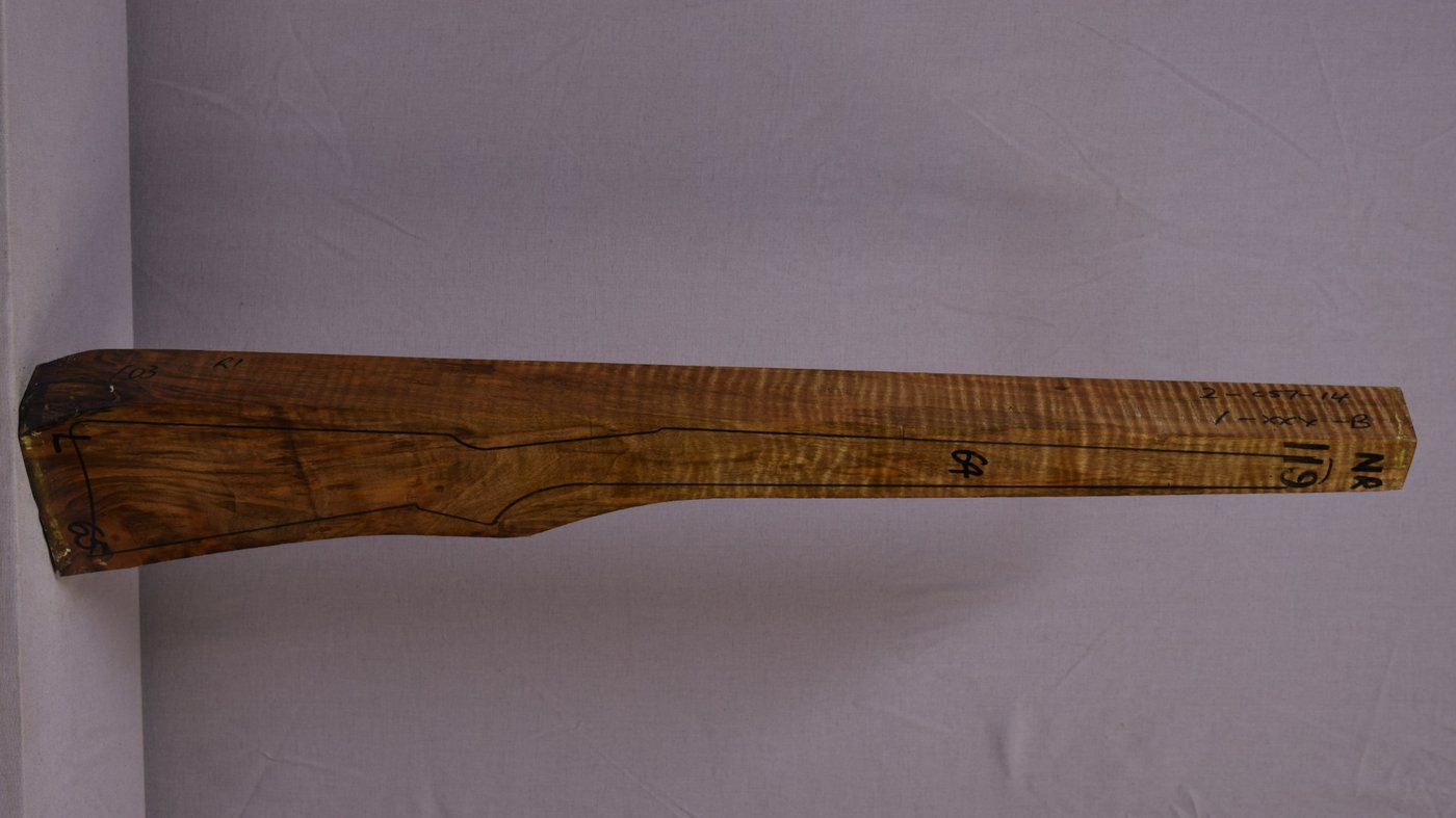 Right side of NR 119 stockwood blank