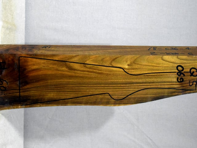 Right side of QS 069 stockwood blank