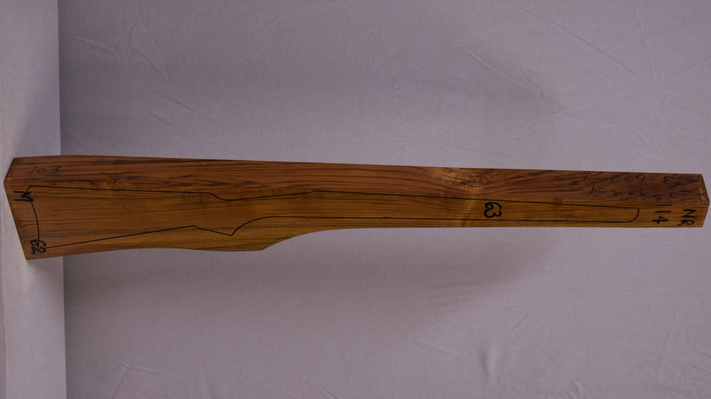 Right side of NR 114 stockwood blank