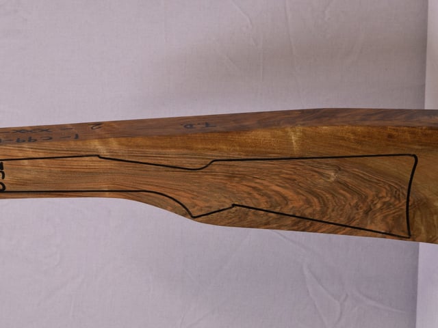 Left side of QTD 032 stockwood blank