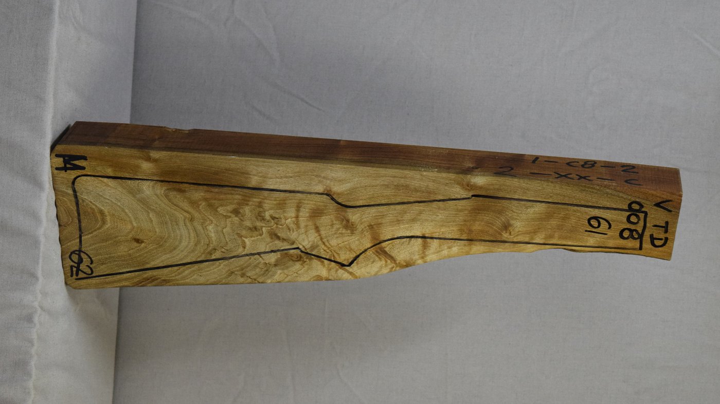 Right side of VTD 008 stockwood blank