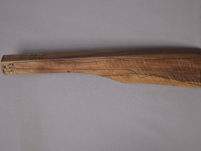 Left side of TR 333 stockwood blank