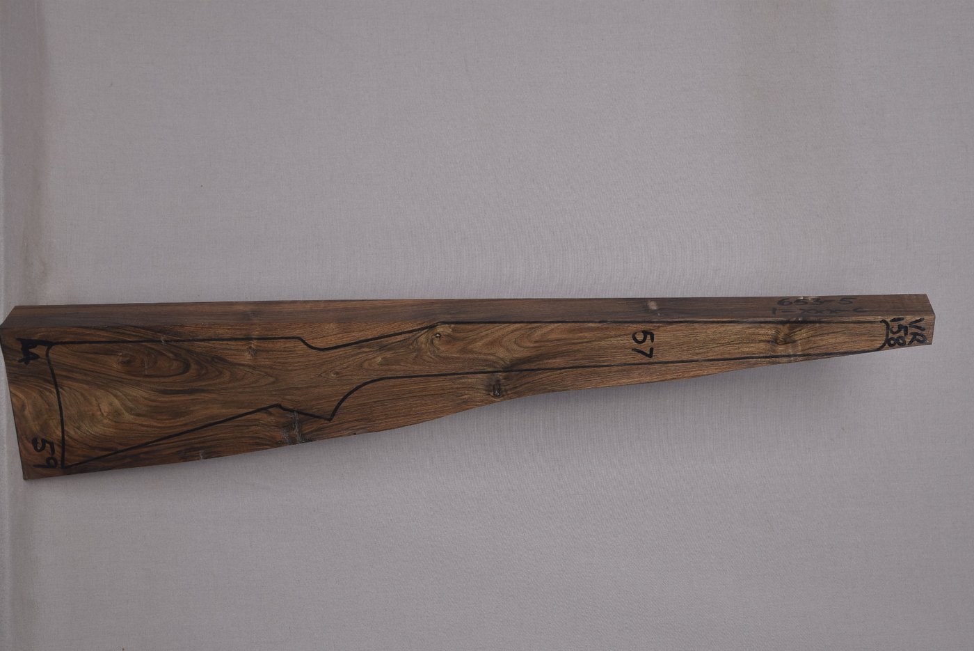 Right side of VR 158 stockwood blank