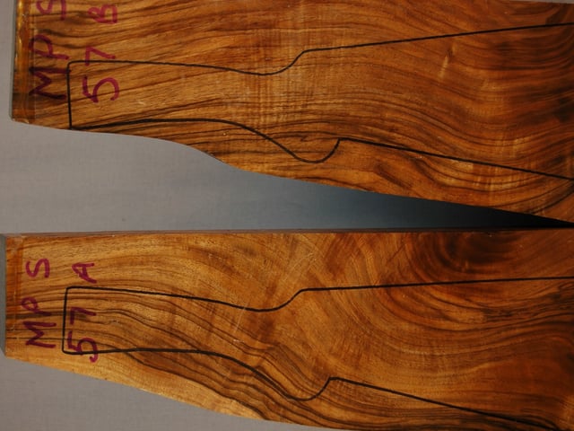 Left side of MPS 57A & 57B stockwood blank