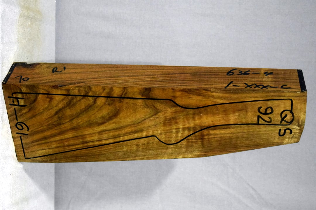 Right side of QS 092 stockwood blank