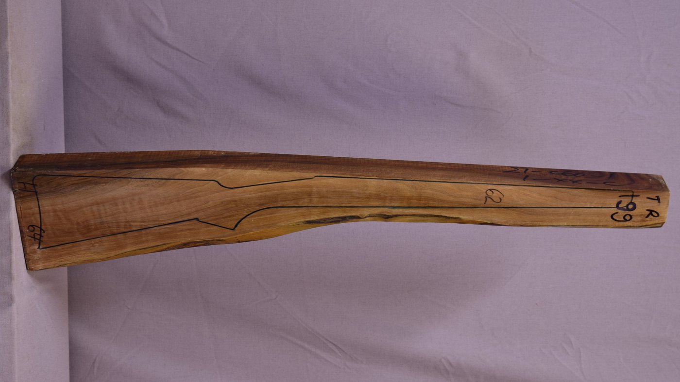 Right side of TR 199 stockwood blank