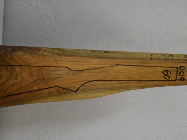 Right side of VTD 009 stockwood blank