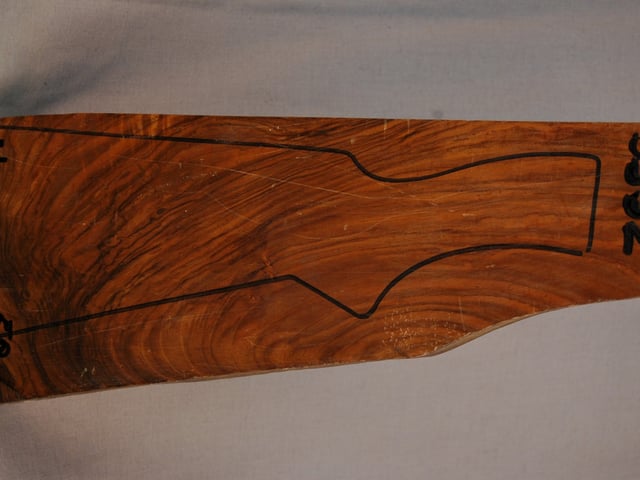 Right side of SS 32 stockwood blank