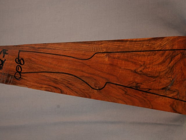 Left side of QS 008 stockwood blank
