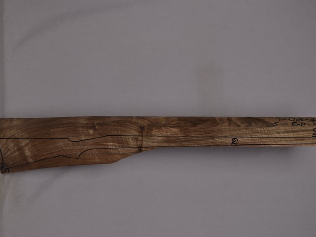 Right side of QM 011 stockwood blank