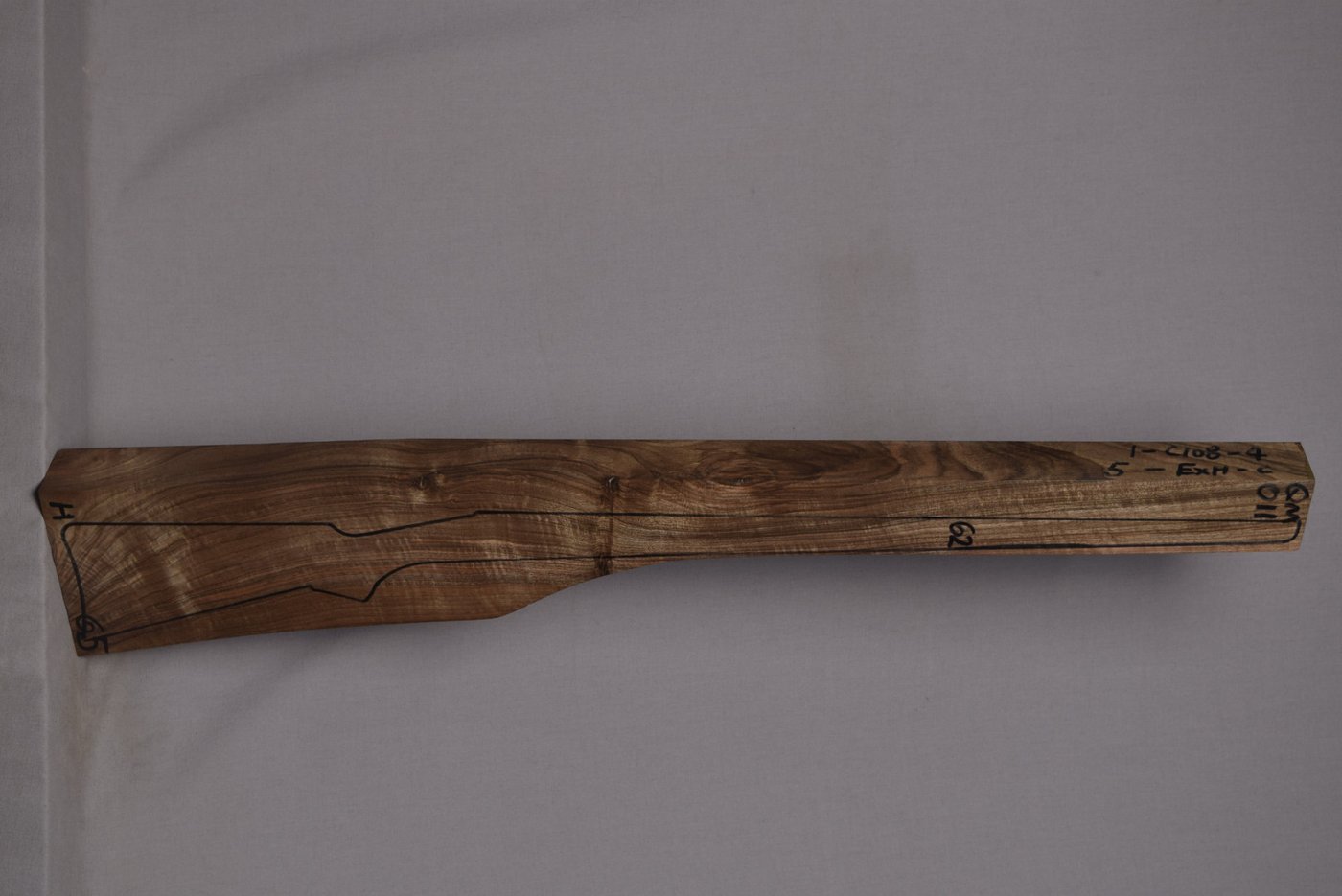 Right side of QM 011 stockwood blank