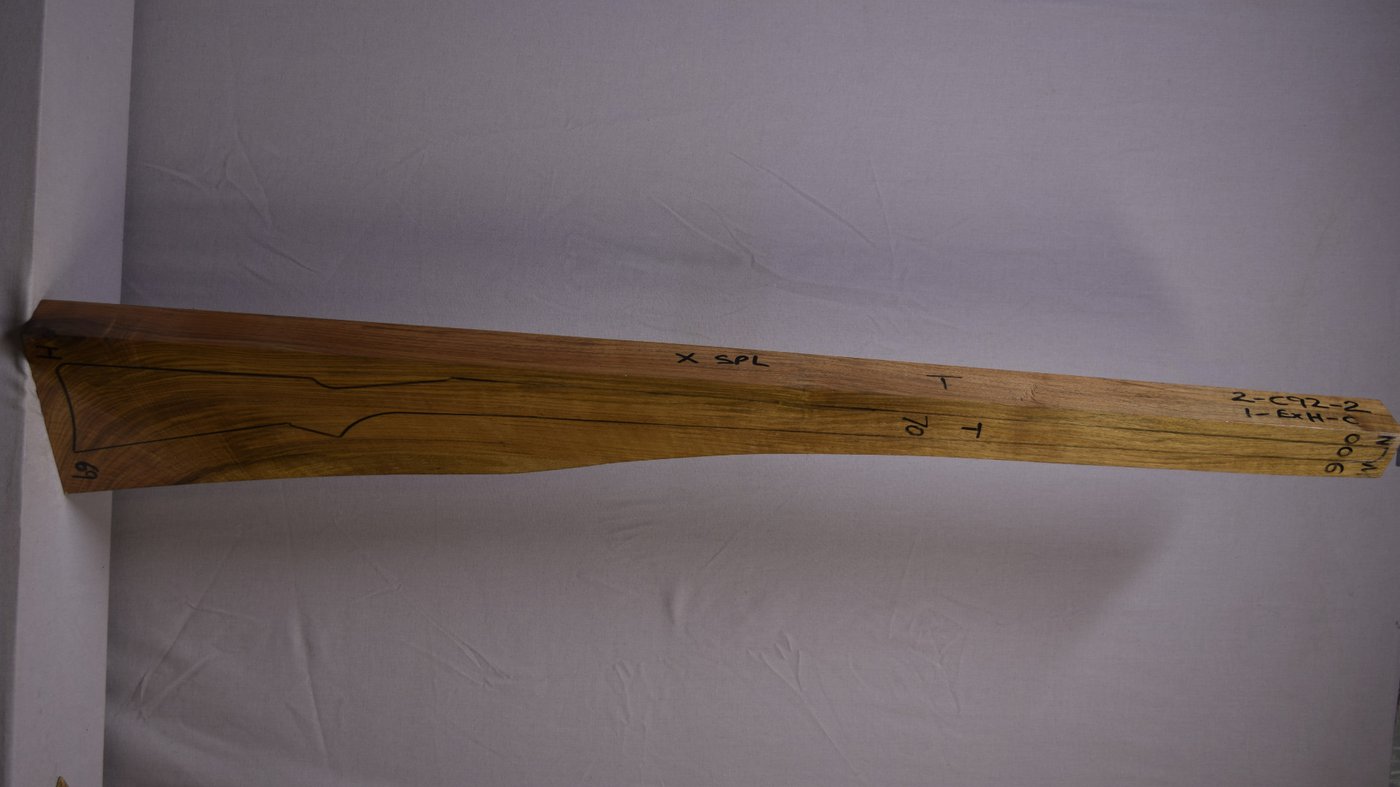 Right side of NM 006 Target stockwood blank
