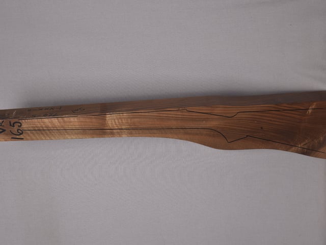 Left side of VR 165 stockwood blank
