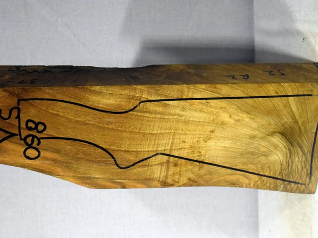 Left side of VS 098 stockwood blank