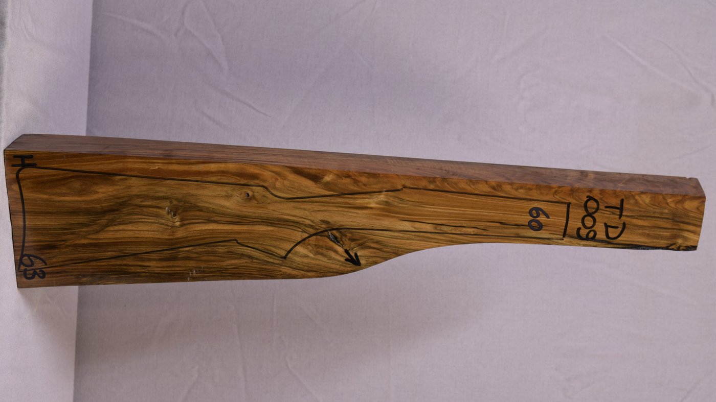 Right side of TD 009 stockwood blank